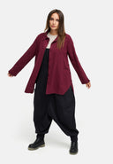 Lange blouse Casual van hennep-katoenmix 'Elure'