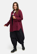 Lange blouse Casual van hennep-katoenmix 'Elure'