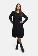 Robe élégante, ligne A, avec motif structuré 'Noira'