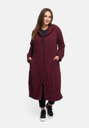 Übergangs-Mantel aus strukturiertem Viskose-Stretch 'Floréa'