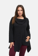 Tunika A-Linie mit Cowl-Kragen 'Floréa'