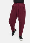 Bukser med bindebælte i hamp-bomuldsblanding 'Elure'