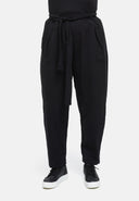 Bukser med bindebælte i hamp-bomuldsblanding 'Elure'