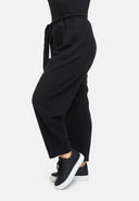 Pantalón con cinturón de lazo de mezcla de cáñamo y algodón 'Elure'