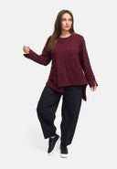 Jas asymmetrisch met rits 'Floréa'