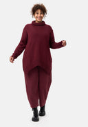 'Vella' knitted sweater – soft cotton blend with wool content & roll neck