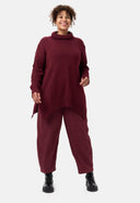 'Vella' knitted sweater – soft cotton blend with wool content & roll neck