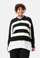'Vella' πλεκτό πουλόβερ - χαλαρό oversize look με ποσοστό μαλλιού