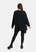 'Cotona' Knit Shirt Asymmetrical A-Line – casual & cozy