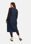 Abito salopette in denim blu con struttura fine 'Bella'