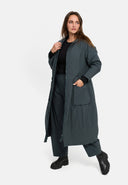 'Calina' Coat made of Parachute, with Lining, A-Line