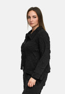 'Brunel' Jacke – przytulny stretch, szlachetnie strukturiert & kołnierzyk koszulowy