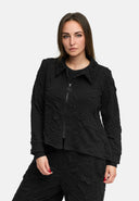 'Brunel' Jacke – przytulny stretch, szlachetnie strukturiert & kołnierzyk koszulowy