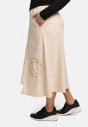 Spódnica 'Livia' – linia A, asymetryczna i rozciągliwa