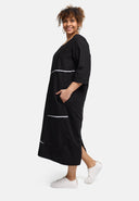 'Saria' abito midi – pulito, comodo & naturale