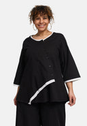 Blusa 'Saria' – asimmetrica, leggera e naturale