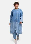 Cappotto 'Sky' – Denim di alta qualità, lavaggio sfumato e elasticizzato