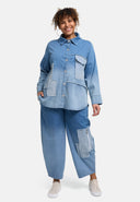 'Sky' Blouse – Premium-Denim, Patch & Rek