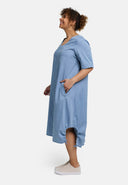 Sukienka 'Alina' – linia A, miękka i z detalami ze sznurkiem