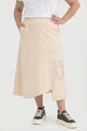 'Livia' Kjol – A-linje, asymmetrisk & stretch